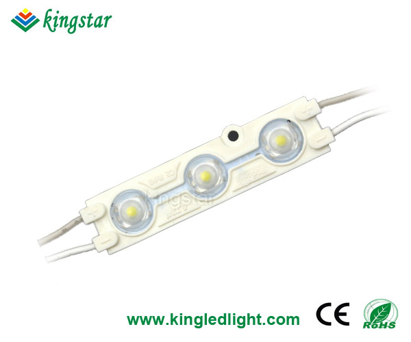 3 leds Injection Molding 5050 LED Module with lensKingstar Lighting Co