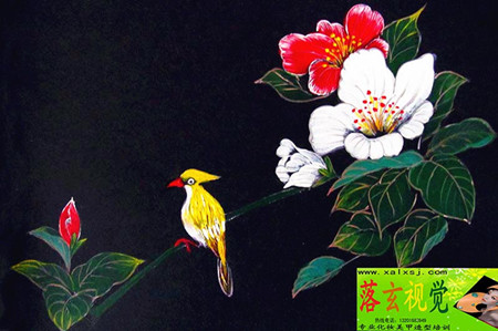 落玄视觉—双色排笔画!_画画大全