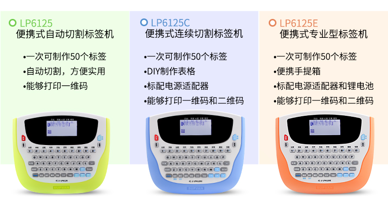 LP6125系列便携式标签机