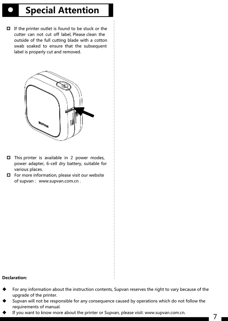 M10 Label Printer user manual