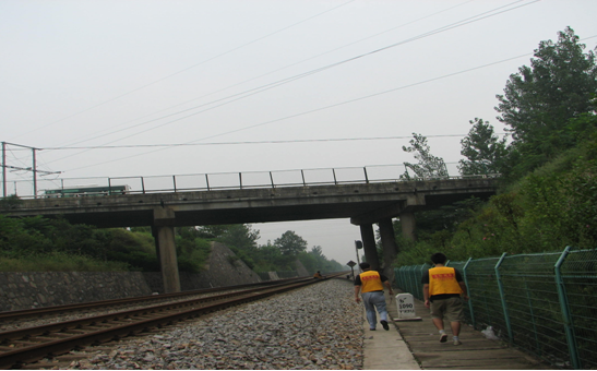 京九铁路公跨铁桥梁顶升工程【2009-08-27】