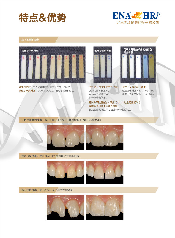 固琦美塑美学修复树脂系统介绍