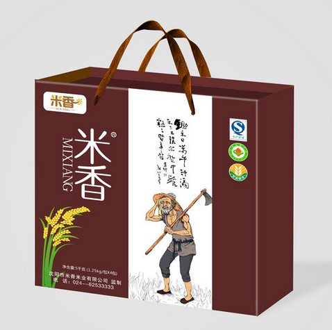 大米手提礼盒-郑州纸箱厂|郑州包装厂|郑州纸盒厂|郑州礼品包装厂家