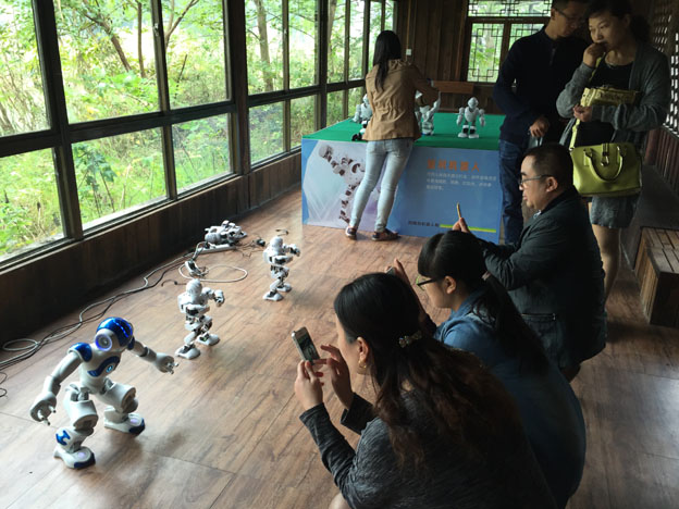 扬州凤凰岛国家湿地公园机器人展