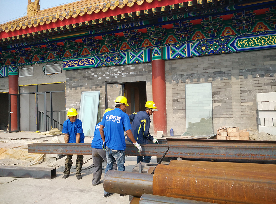 北京南岸一号钢结构仿古建筑竣工