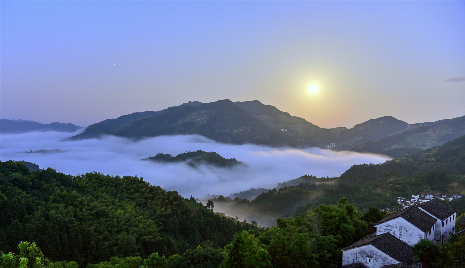 歙县坡山云海摄影-歙县坡山农家乐协会-歙县坡山村农家乐住宿