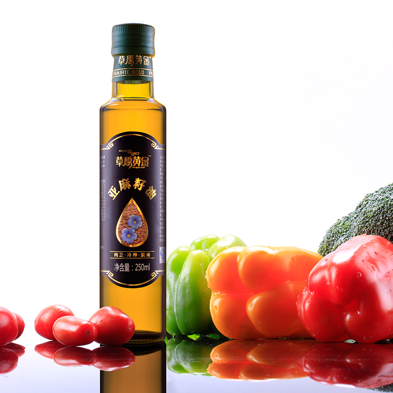 草原黄金冷榨亚麻籽油250ml-草原黄金亚麻籽油官方网站|内蒙古亚麻籽