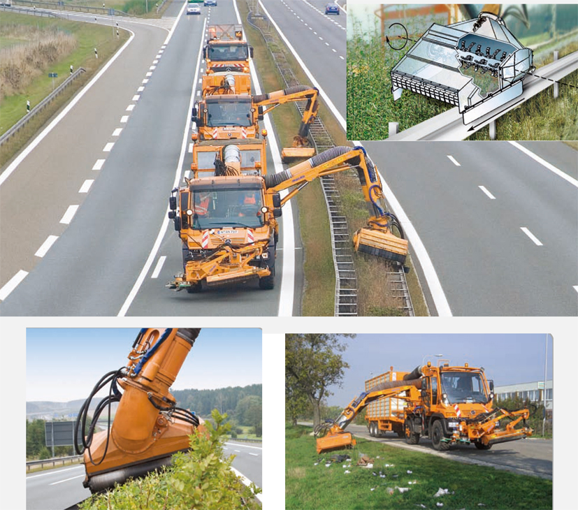 一台sb500收集式打草车,可以完成整个夏天的绿化修剪任务,性价比高