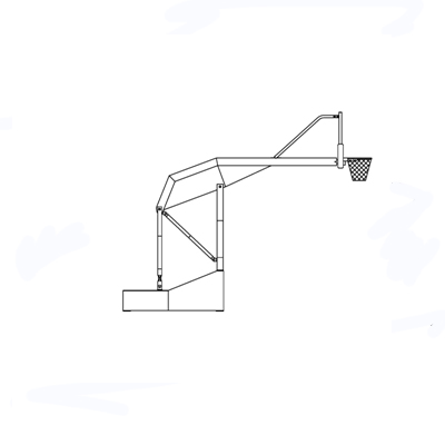 篮球架简单画法立体图片
