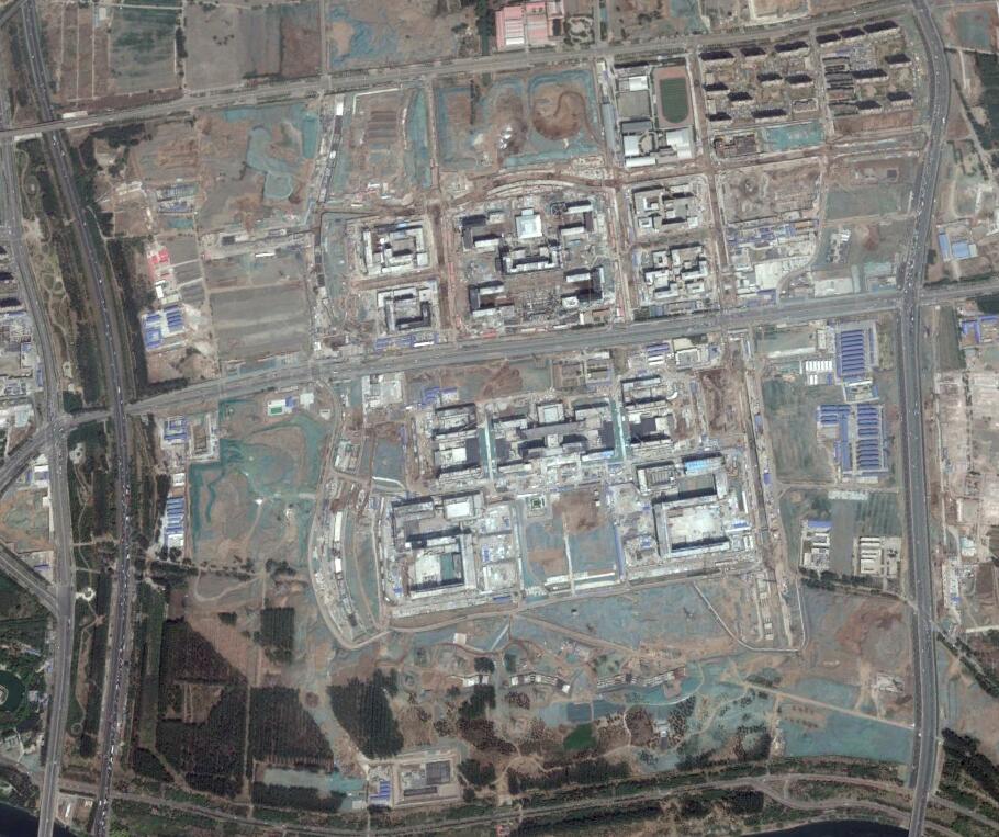卫星影像看北京新政府