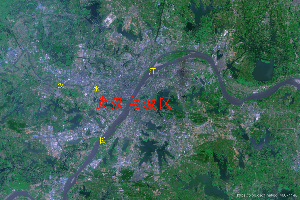 从遥感卫星影像看武汉华南海鲜批发市场