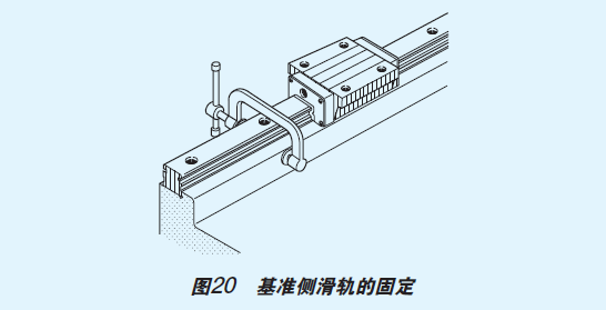 iko直线导轨圆柱滚子直线导轨的安装例1一般组装方式