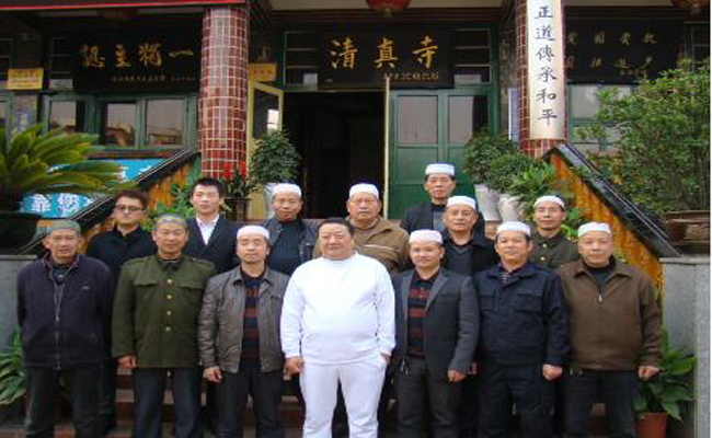 陕西"三宝双喜公司"总裁沙鹏程先生到南寺参访