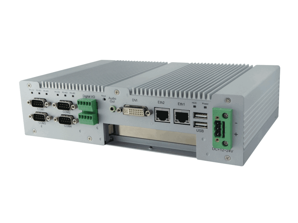 处理器,集成丰富的i/o通讯接口及pci-e,pci多种总线扩展槽,多串口设计