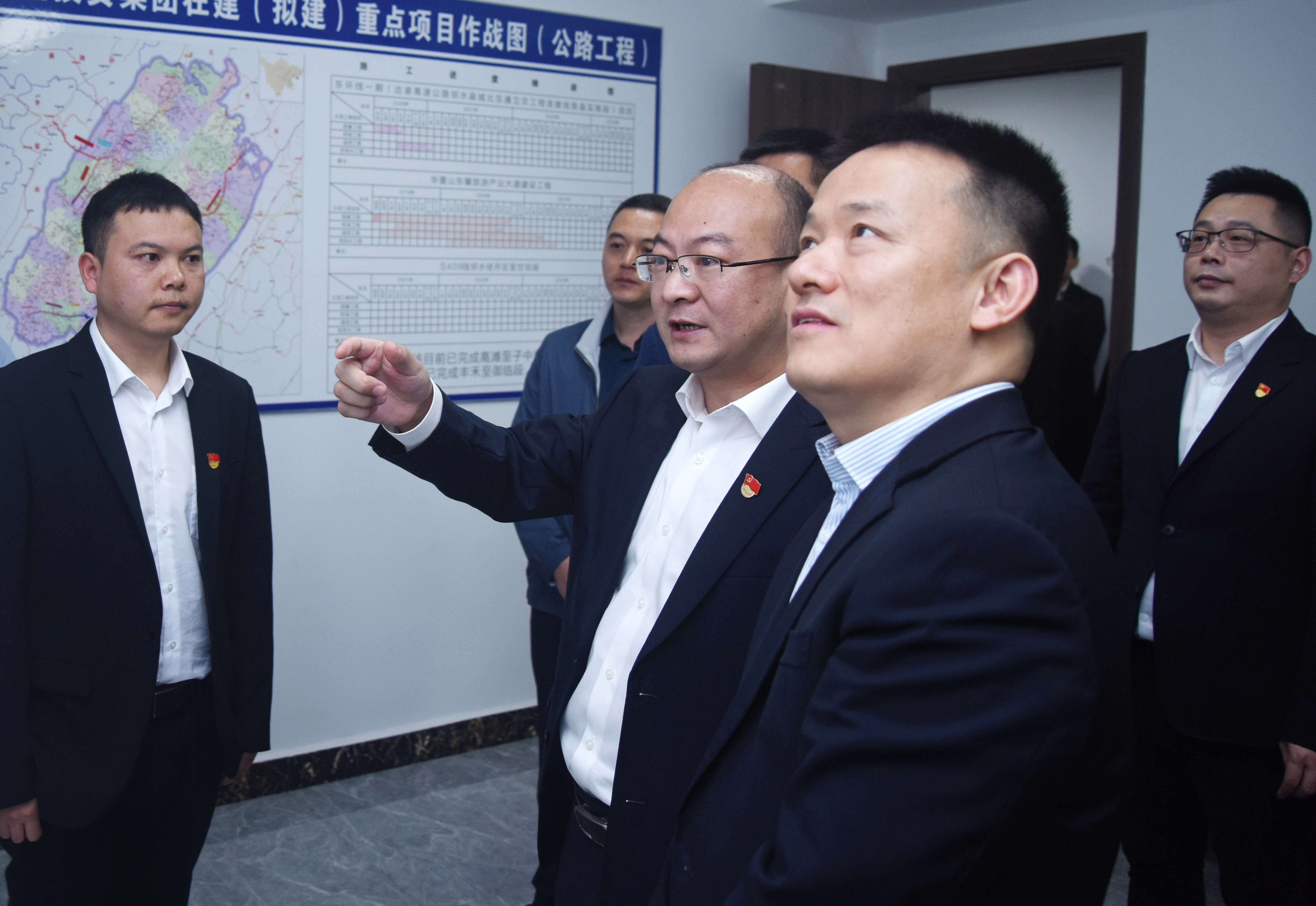 市委常委,市纪委书记,市监委主任苏虎彪调研县交投集团_邻水交投集团