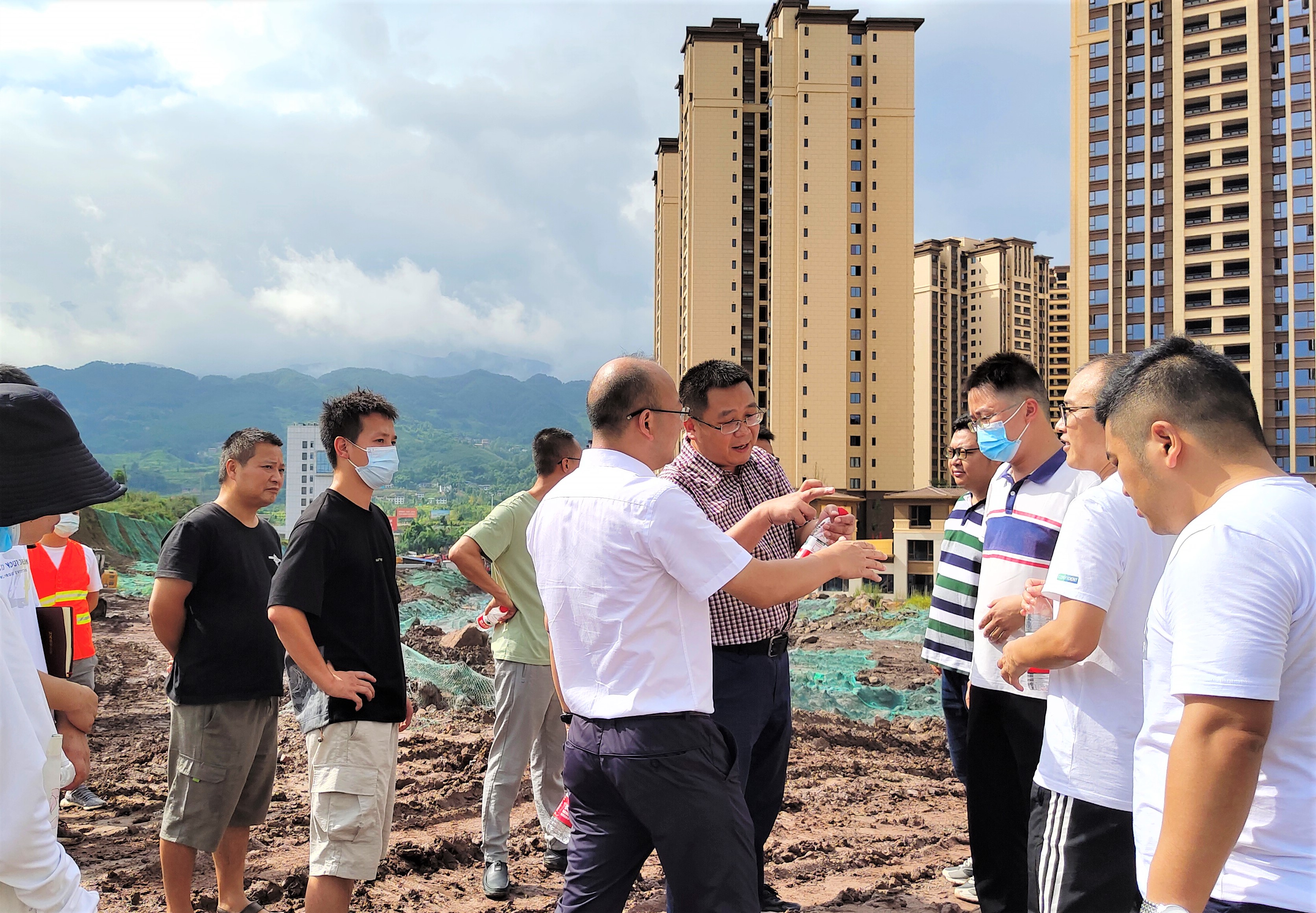 县长石国平调研集团西部新城市政道路建设项目_邻水交投集团