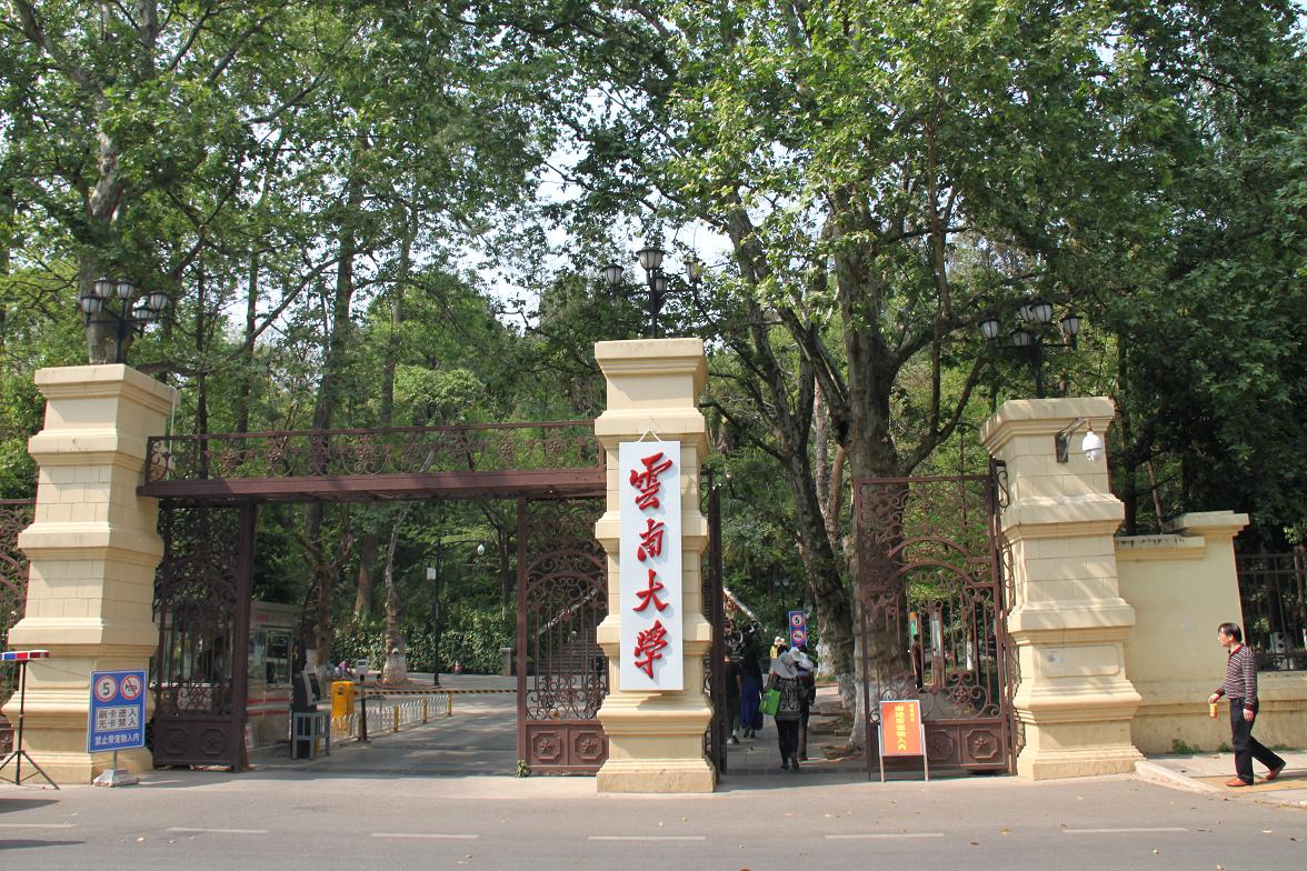 云南大学校门图片